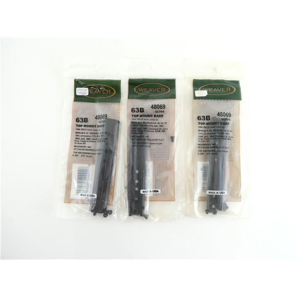 WEAVER NO. 63B TOP MOUNT BASES LOT