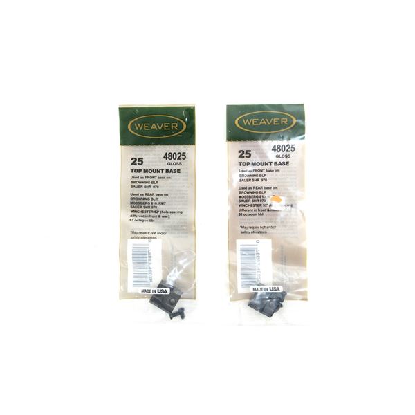 WEAVER #25 SCOPE BASE LOT