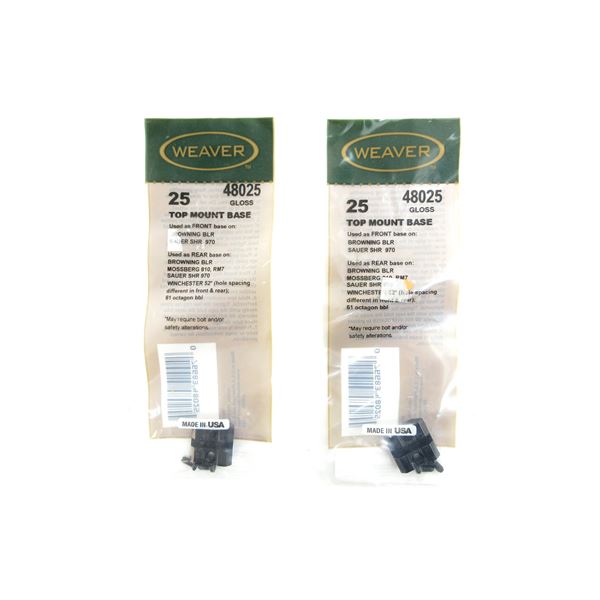 WEAVER #25 SCOPE BASE LOT