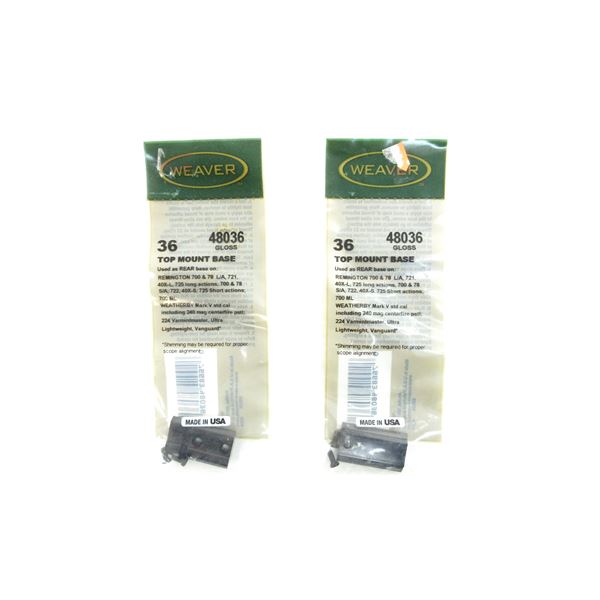 WEAVER #36 SCOPE BASE LOT