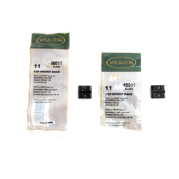 WEAVER #11 SCOPE BASE LOT