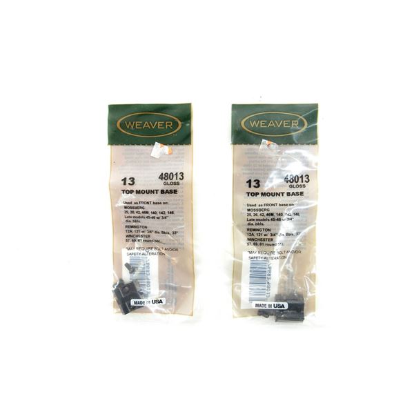 WEAVER #13 SCOPE BASE LOT