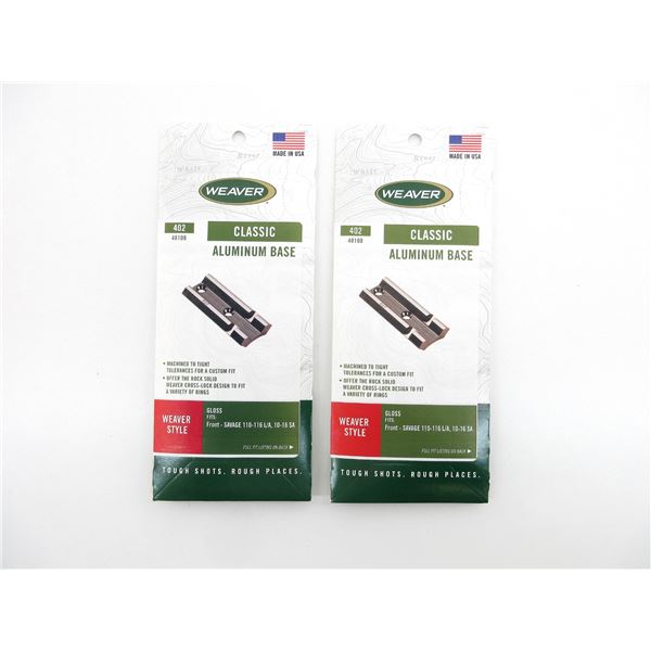 WEAVER #402 SCOPE BASE LOT