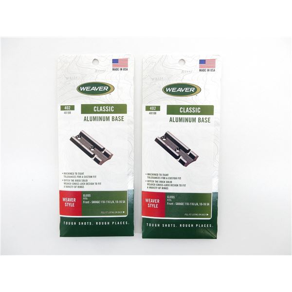 WEAVER #402 SCOPE BASE LOT