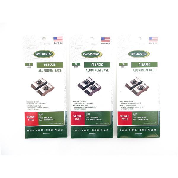 WEAVER #16 SCOPE BASE LOT