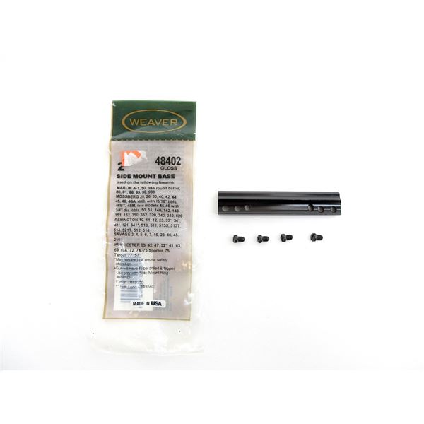 WEAVER #2 SCOPE SIDE MOUNT BASE LOT