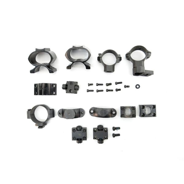 ASSORTED 1" AND 30MM SCOPE RINGS LOT