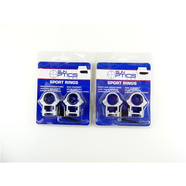 SUNOPTICS USA STAINLESS SPORT HIGH RINGS LOT