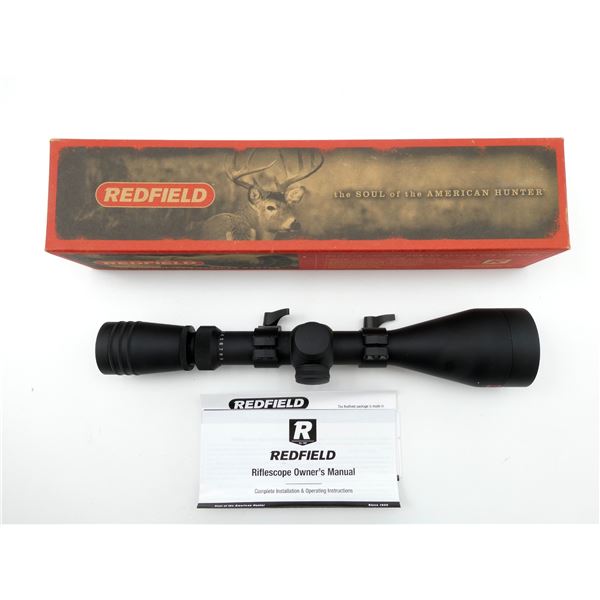 REDFIELD REVOLUTION 3-9 X 50MM RIFLE SCOPE WITH ATTACHED RINGS