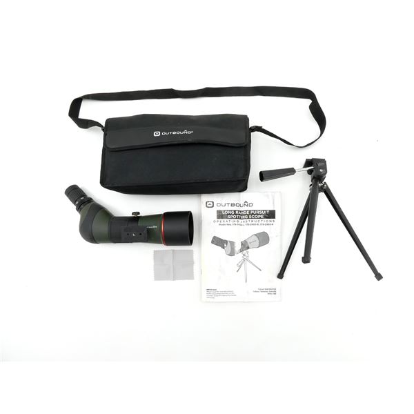 OUTBOUND LONG RANGE PURSUIT 15-45X65MM SPOTTING SCOPE