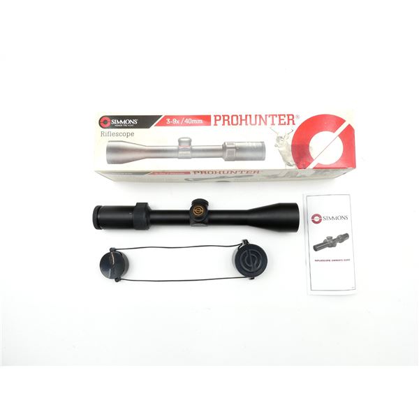 SIMMONS PROHUNTER 3-9X40MM SCOPE