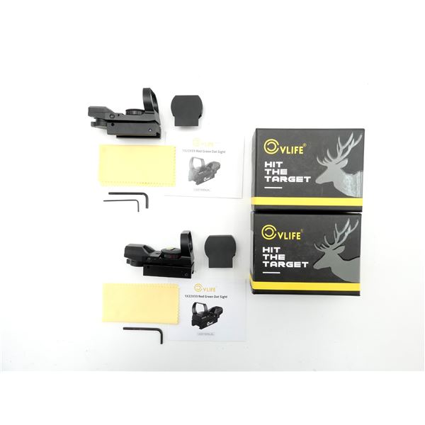 VLIFE 1X22X35MM RED / GREEN DOT SIGHT LOT