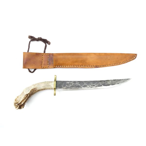 RIFLEMAN'S KNIFE WITH STAG ANTLER HANDLE