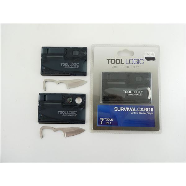 TOOL LOGIC SURVIVAL CARD I AND II LOT