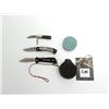Image 2 : NORMARK, SCRIMSHAW AND BARLOW KNIVES WITH HULTAFORS GRINDING STONE LOT