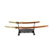 Image 3 : SAMURAI SWORDS WITH WOODEN STAND LOT