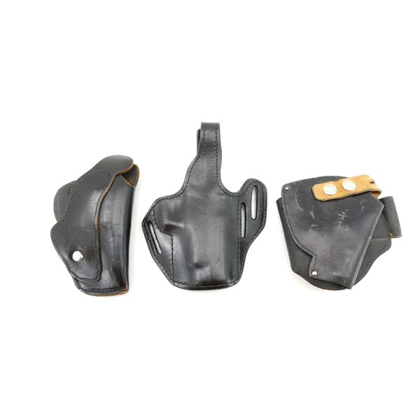 GOULD & GOODRICH AND J.E. LORTIE CO. LTD. RIGHT-HANDED HOLSTERS LOT