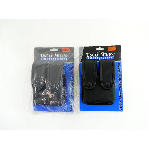 UNCLE MIKE'S LAW ENFORCEMENT DOUBLE PISTOL MAG POUCH LOT