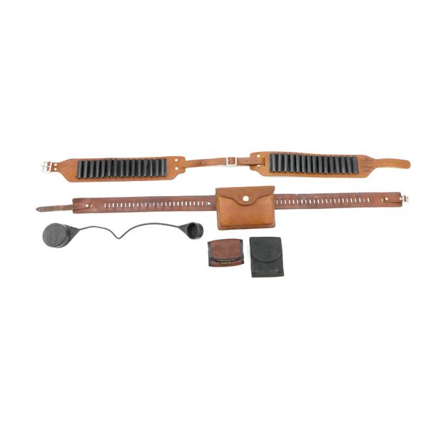 ASSORTED AMMO BELT / POUCH LOT