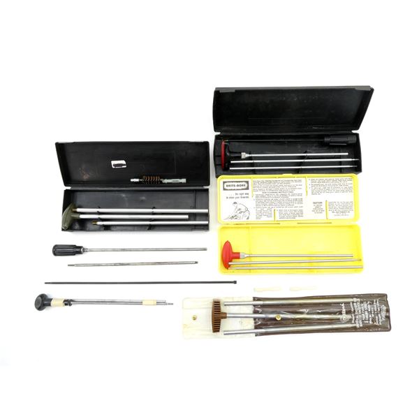 ASSORTED STAG AND OUTERS GUN CLEANING KITS LOT