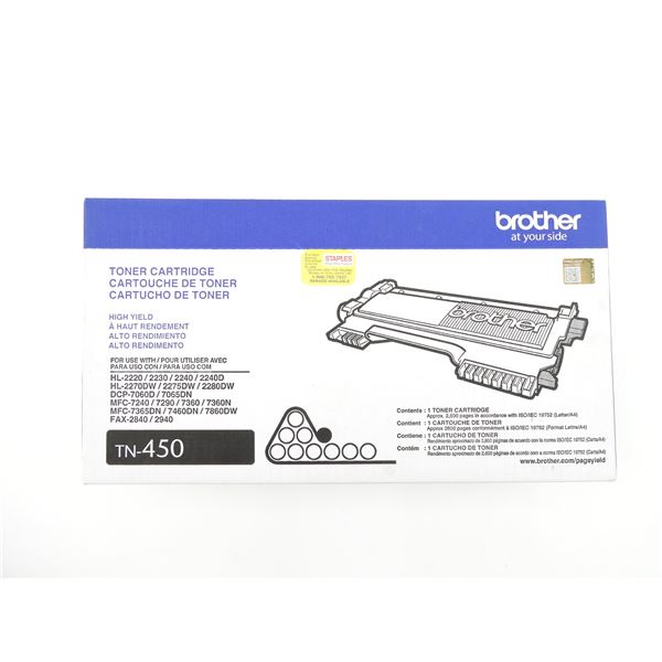BROTHER TN-450 TONER CARTRIDGE