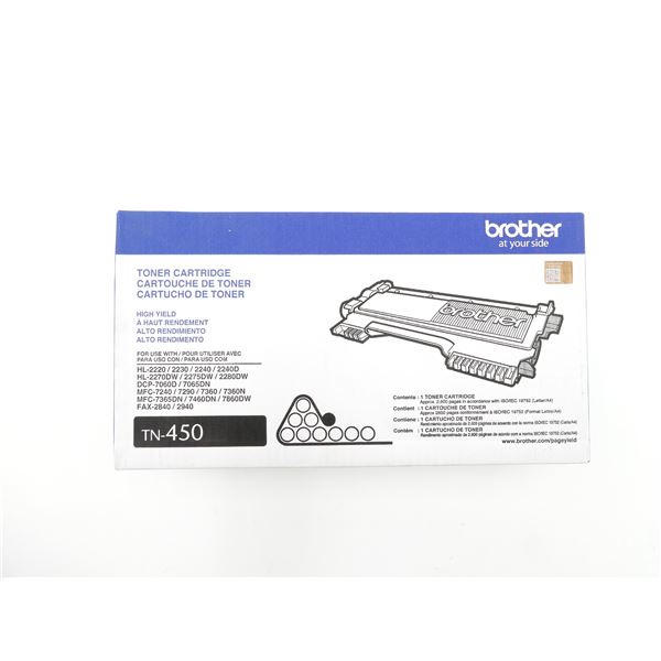 BROTHER TN-450 TONER CARTRIDGE