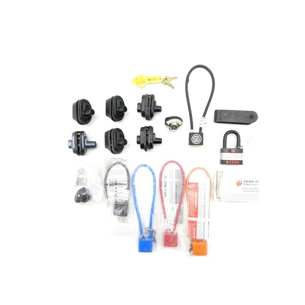 ASSORTED CABLE LOCK, TRIGGER LOCK AND PADLOCK LOT