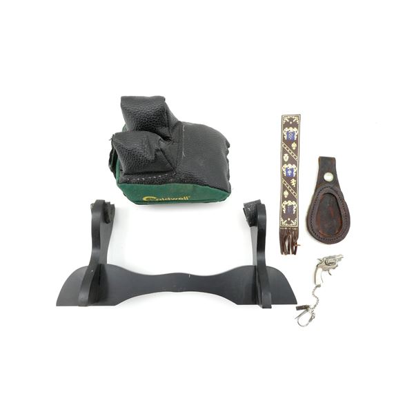 CALDWELL SHOOTING REST AND HANDGUN RACK LOT