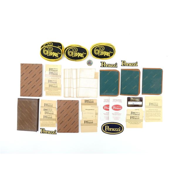 PERAZZI DOCUMENT HOLDERS AND PRO-PORT LTD. BADGES LOT