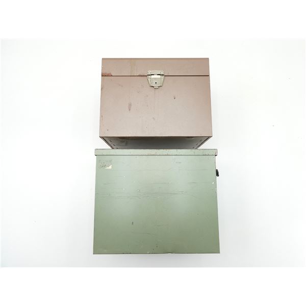 ASSORTED METAL STORAGES BOXES LOT