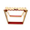 Image 2 : WOODEN 14-RIFLE TABLE-TOP GUN RACK