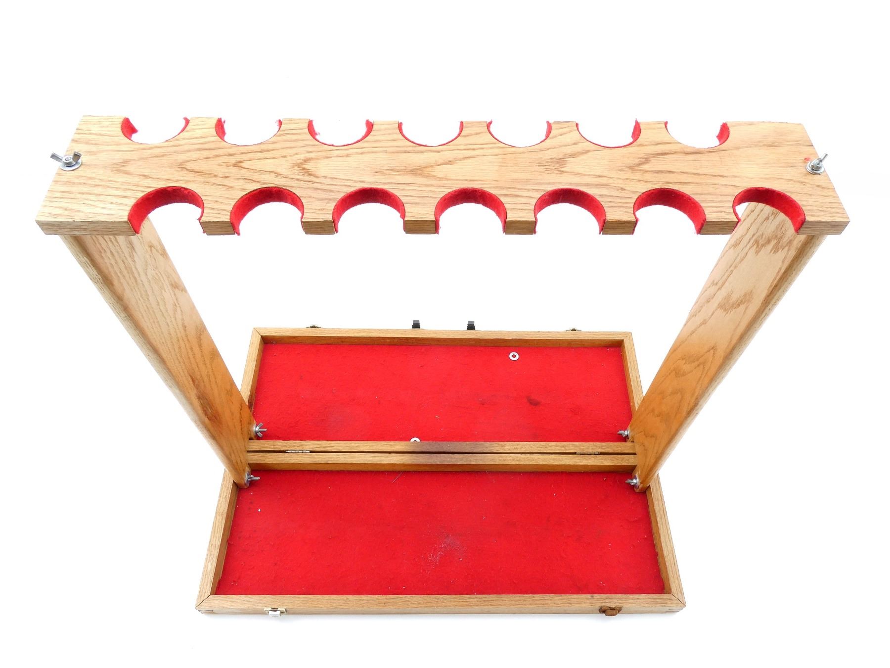 Gun Rack For Table WOODEN 14-RIFLE TABLE-TOP GUN RACK