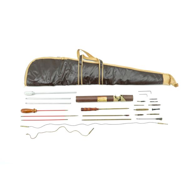 ASSORTED CLEANING ROD / JAG / BRUSH / PULL-THRU / ETC. LOT