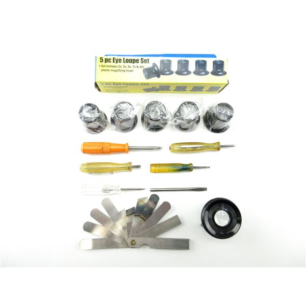 ASSORTED GUNSMITHING / HOBBYIST SCREW DRIVER / EYE LOOP / FEELER GAUGE LOT