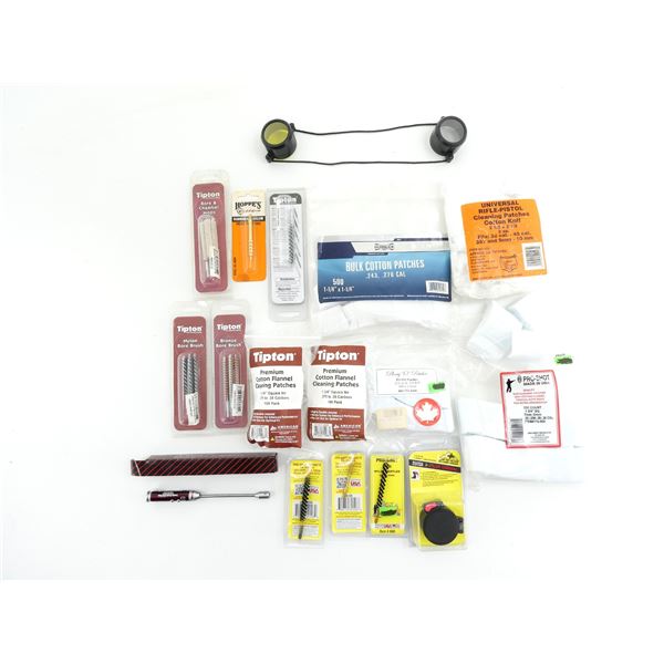 ASSORTED GUN CLEANING SUPPLIES LOT