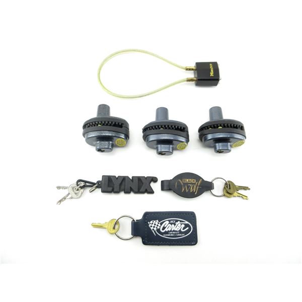 ASSORTED MASTER KEYED TRIGGER LOCK AND CABLE LOCK LOT