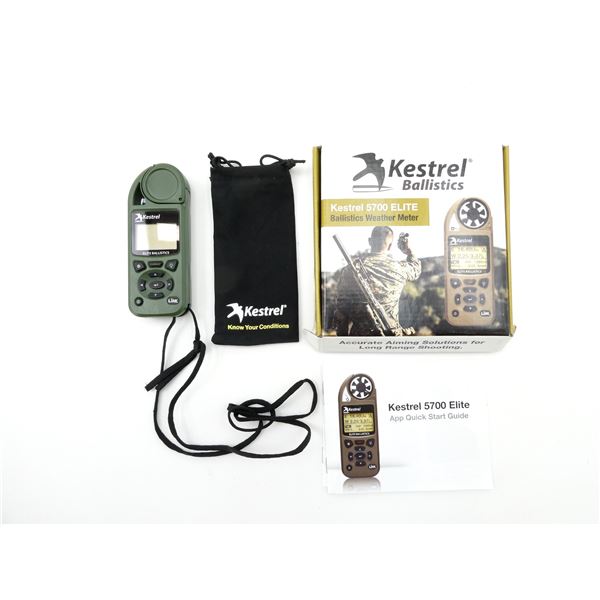 KESTREL 5700 ELITE BALLISTICS WEATHER METER WITH APPLIED BALLISTICS AND LINK
