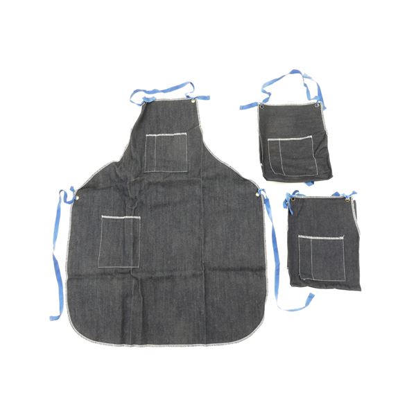 DENIM-STYLE COTTON APRON LOT