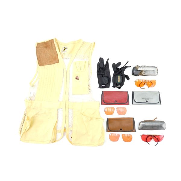 BOB ALLEN MESH HUNTING VEST AND REMINGTON LEATHER GLOVES / ETC. LOT