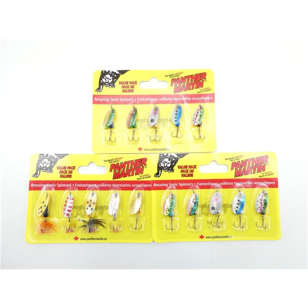 ASSORTED PANTHER MARTIN SONIC SPINNERS LOT