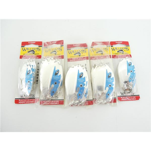 ASSORTED WILLIAMS SILVER / BLUE FLASHERS LOT