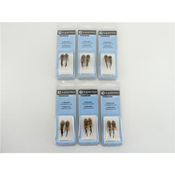 SUPERFLY PREMIUM FLIES GOLD MUDDLER MINNOW #6 STREAMERS LOT