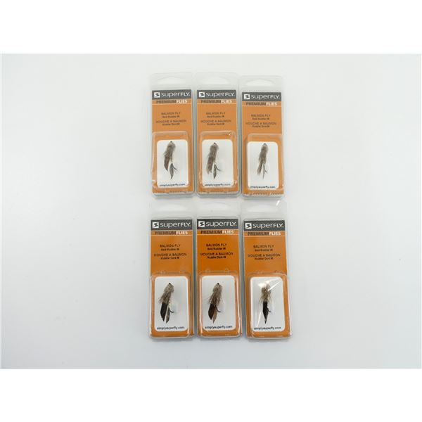 SUPERFLY PREMIUM FLIES GOLD MUDDLER #6 SALMON FLY LOT