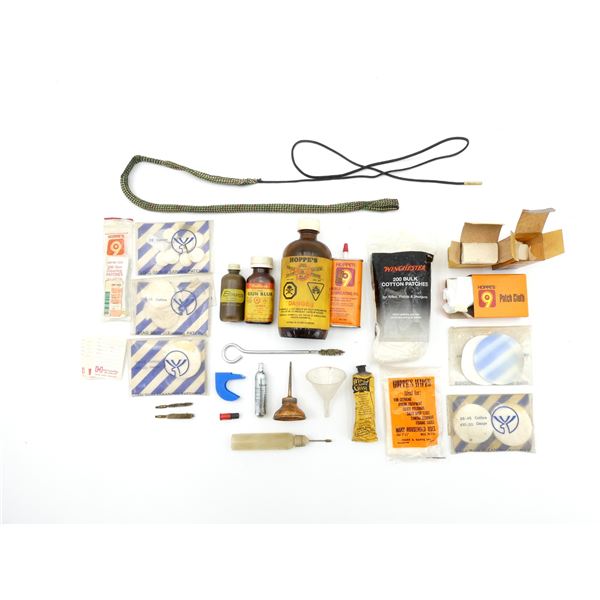 ** PICK UP ONLY ** ASSORTED GUN CLEANING SUPPLIES LOT