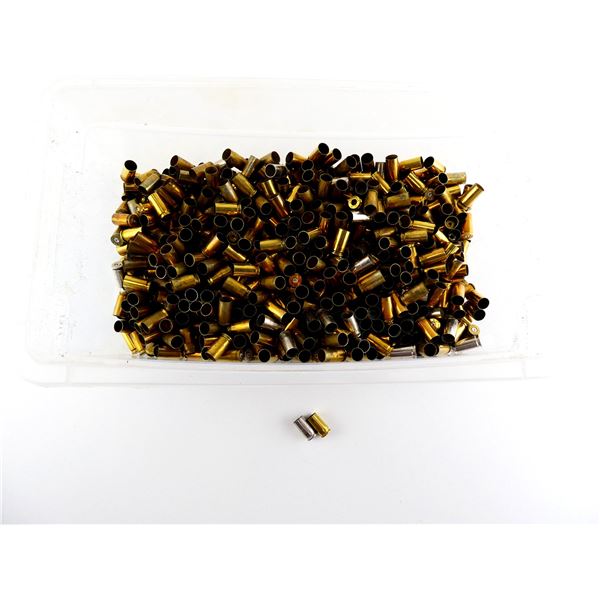 NON-PRIMED ASSORTED 9MM LUGER BRASS AND NICKEL CASES LOT