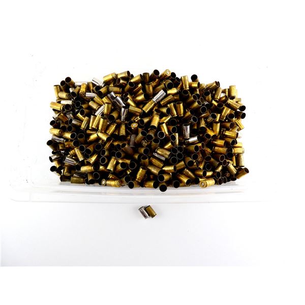 NON-PRIMED ASSORTED 9MM LUGER BRASS AND NICKEL CASES LOT