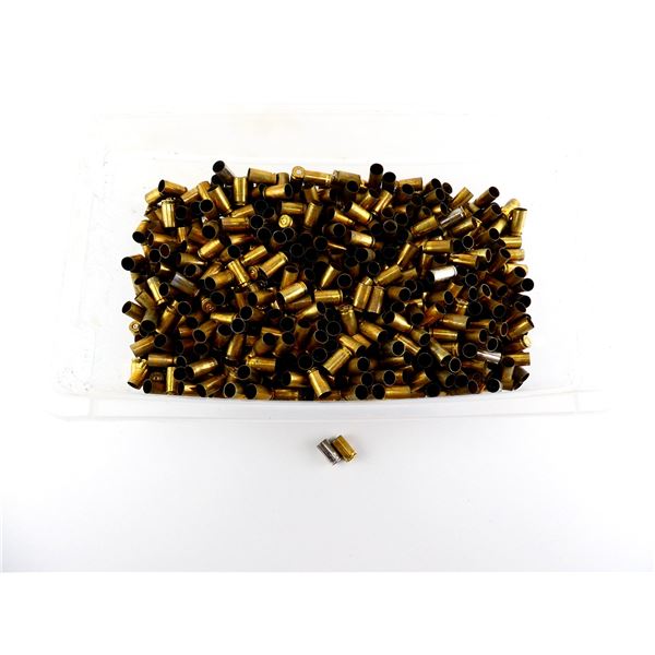 NON-PRIMED ASSORTED 9MM LUGER BRASS AND NICKEL CASES LOT