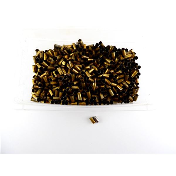 NON-PRIMED ASSORTED 9MM LUGER BRASS AND NICKEL CASES LOT