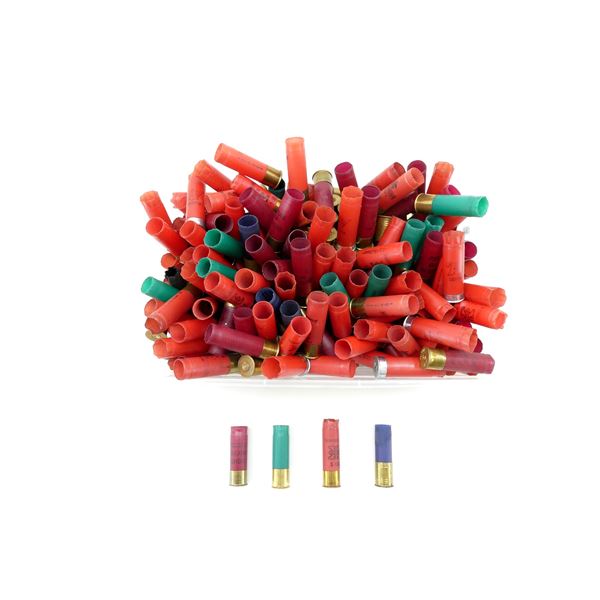 NON-PRIMED ASSORTED 12 GAUGE 2 3/4" SHOT SHELL HULLS LOT