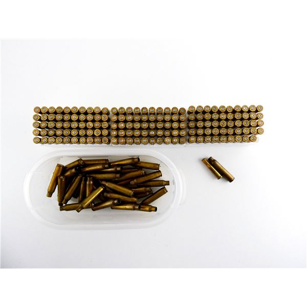 NON-PRIMED ASSORTED .22 HORNET AND .223 REM / 5.56MM BRASS CASES LOT